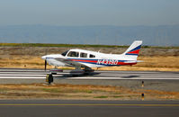 N4319D @ SQL - Arch Aviation 1983 Piper PA-28-181 beginning take-off run @ San Carlos, CA - by Steve Nation