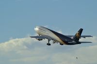 N155UP @ KLAS - United Parcel Service - 'UPS' / 2004 Airbus A300 F4-622R / Did something fall off!?!?!?! (No, it's just sensor dust!) - by Brad Campbell