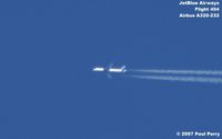 UNKNOWN - Jetblue, a frequent transient in my skies - by Paul Perry