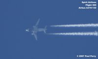 UNKNOWN - Spirit Airlines twelve o'clock high - by Paul Perry