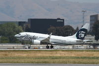 N623AS @ KSJC - Boeing 737-700 - by Mark Pasqualino