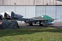 G-HELV @ EGHH - D.H 115 Vampire T.55 (XJ771) - by Les Rickman