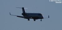 N454AW @ RDU - Another of the Air Wisconsin birds coming in - by Paul Perry