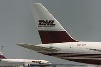 OO-DPF @ BRU - apron of DHL - by Daniel Vanderauwera