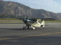 N5852H @ SZP - 1949 Piper PA-16 CLIPPER, Lycoming O-235-C1 115 Hp, engine idling - by Doug Robertson