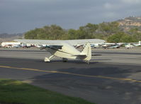 N5852H @ SZP - 1949 Piper PA-16 CLIPPER, Lycoming O-235-C1 115 Hp, taxi to Rwy 22 - by Doug Robertson