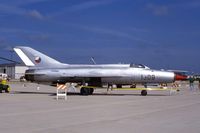 N21MG @ DPA - On the airshow ramp.  He had to land on the long taxiway with a drag chute because our 5000' runway wasn't long enough.  It has been lengthed since then. - by Glenn E. Chatfield