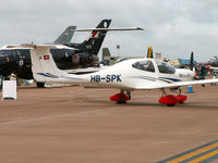 HB-SPK @ EGVA - Diamond DA-40/RIAT Fairford - by Ian Woodcock