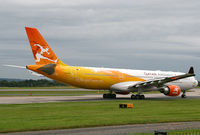 A7-AED @ EGCC - Colourful Qatar Airbus - by Kevin Murphy