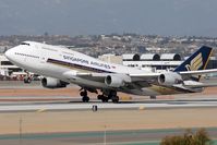 9V-SMZ @ LAX - Singapore Airlines 9V-SMZ (FLT SIA11) departing RWY 25L enroute to Narita Int'l (RJAA). - by Dean Heald