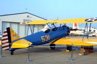 42-17800 @ DAY - PT-13D belonging to the Air Force Museum.  On display at the Dayton International Air Show - by Glenn E. Chatfield