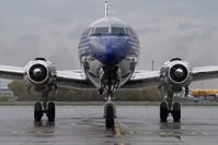 N996DM @ VIE - Flying Bulls Douglas DC6 - by Yakfreak - VAP