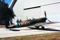 MA863 @ FFO - Spitfire at the National Museum of the U.S. Air Force, out for shuffling airplanes around. - by Glenn E. Chatfield