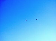 N6230L @ SZP - 1964 Schweizer SGU 2-22E Glider, Son & Dad towed aloft by N65124 flown by Mom gaining altitude - by Doug Robertson