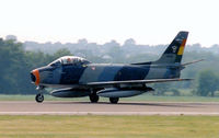 N860AG @ GKY - Former Bolvian AF Sabre - First Restoration Flight in US - by Zane Adams