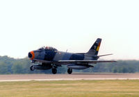 N860AG @ GKY - Former Bolvian AF Sabre - First Restoration Flight in US - by Zane Adams