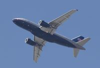 N434UA @ KSNA - United A320 passing overhead shortly after takeoff. - by Mike Khansa