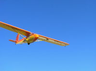 N6230L @ SZP - 1964 Schweizer SGU 2-22E Glider on short final for Rwy 22, solo by 14 year old solo-certificated glider pilot (soloed on 14th birthday- on 3 February 2008) - by Doug Robertson