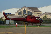 N161LG @ KCAK - SITTING IN FRONT OF THE TIMKEN HANGER - by Gary starcher