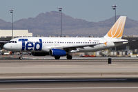 N476UA @ KLAS - Ted Airlines / 2001 Airbus Industrie A320-232 - by Brad Campbell