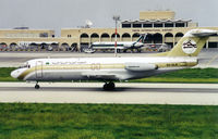 5A-DLW @ LMML - Lybian Arab Airlines scanned from paperpicture - by Lötsch Andreas