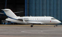 M-RLIV @ EGGW - Challenger 605 addition to the Isle of Man Register - by Terry Fletcher