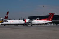 HB-JQA @ VIE - Fly Baboo Dash 8-400 - by Yakfreak - VAP