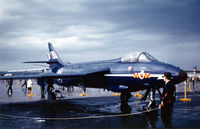 UNKNOWN @ ETOU - British Hawker Hunter at Wiesbaden Airshow @ 1961 - by Zane Adams