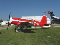 N5588N @ OSH - 1945 Goodyear F2G-1 SUPER CORSAIR, P&W R-4360 Wasp Major 'Corncob' radial-four rows of seven cylinders each-3,850 Hp! 12,000 hours and 3.5 years in rebuild. Original Cook Cleland color scheme exactly replicated with original N number. - by Doug Robertson