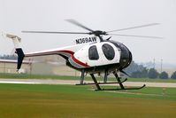 N369AW @ CID - Approaching to land at the Landmark ramp.  Seen from my office window - by Glenn E. Chatfield