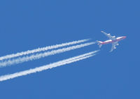 VH-OEJ - (Wunala Dreaming) of Qantas flys over Denver, Colorado - by Bluedharma