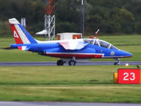 E31 @ EGSC - Patrouille de France Alpha-Jet - by chris hall