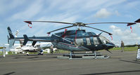 G-CFDB @ EGTB - Bell 407 built 2008 at the Aero Expo, Booker, west of London - by zero01