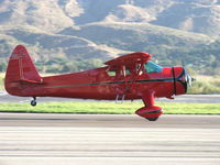 N57E @ SZP - 1937 Howard DGA-11 CUSTOM, P&W R-985-N Wasp Jr. 450 Hp, takeoff Rwy 22 - by Doug Robertson