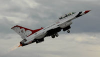 UNKNOWN @ LSV - F-16D climb out - by J.G. Handelman