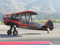N59031 @ SZP - 1941 Boeing Stearman A75N1 (PT-17), Continetal W-670 220 Hp, taxi to Rwy 22 - by Doug Robertson