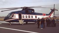 G-OIOI @ EGLF - EH Industries EH101 Heliliner Prototype at Farnborough International 1990 - by Ingo Warnecke