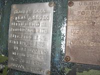 N105CA @ I74 - One of two data plates in the cockpit of this former US Army C-47B.  The other plate says S/N 43-48459. - by Bob Simmermon