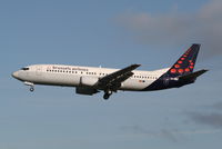 OO-VEJ @ EBBR - arrival of flight SN2310 to rwy 25L - by Daniel Vanderauwera