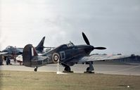 LF363 @ MHZ - Hurricane IIC of the Battle of Britain Memorial Flight at the 1972 Mildenhall Air Fete. - by Peter Nicholson