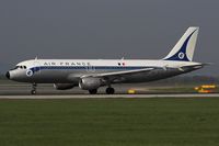 F-GFKJ @ LOWW - AIR FRANCE  Painted in Air France 1946 c/s for the airline's 75th anniversary - by Delta Kilo