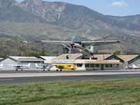 N919EH @ SZP - 1959 Cessna 182C SKYLANE taildragger conversion-rarely seen, Continental O-470-S 230 Hp, takeoff climb Rwy 22 - by Doug Robertson