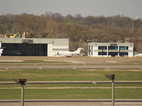 N302PE @ KSTL - AT FAR END OF ST. LOUIS KSTL - by Gary Schenaman