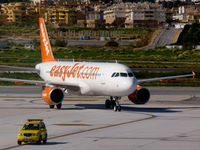 G-EZTC @ LEMG - EasyJet A320 arrives from Manchester 2 days after entering service. - by Steve Hambleton
