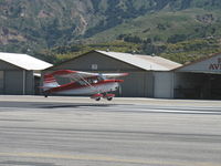 N50380 @ SZP - 1979 Bellanca 7ECA CITABRIA, Lycoming O-235 115 Hp, landing Rwy 22 - by Doug Robertson