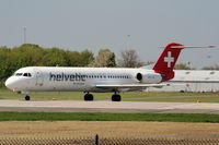 HB-JVC @ EGCC - Helvetic Airways - by Chris Hall
