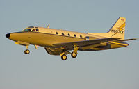 N607CF @ KSJC - very late afternoon picture. Short final rwy 30L. - by Philippe Bleus
