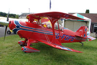G-FDPS @ EGTB - Aviat Pitts exhibited at 2009 AeroExpo at Wycombe Air Park - by Terry Fletcher