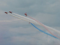 UNKNOWN - Red Arrows - Royal Air Force Display Team. BAe Hawk Mk1 aircraft. - by Jeff Sexton