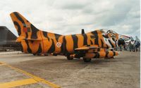 5452 @ EGVA - Another view of the Portugese Air Force's G-91R at the Tiger Meet of the 1991 Intnl Air Tattoo at RAF Fairford. - by Peter Nicholson